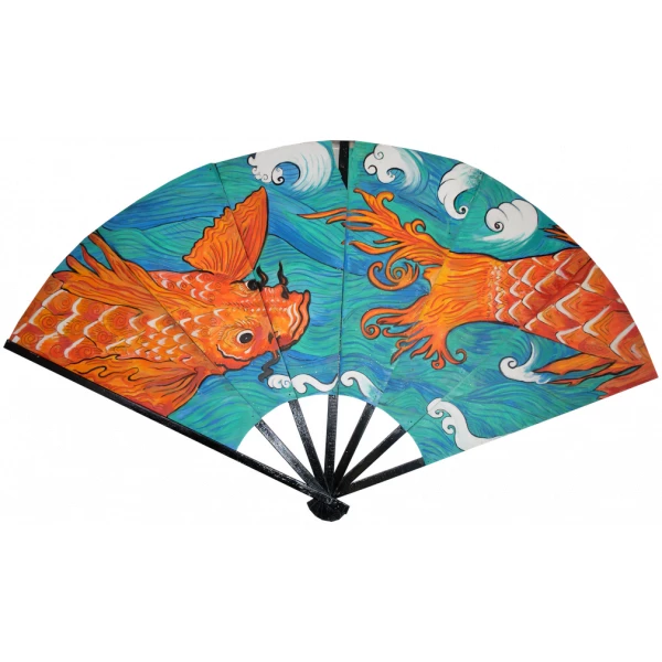 Blue Asian Themed Fan