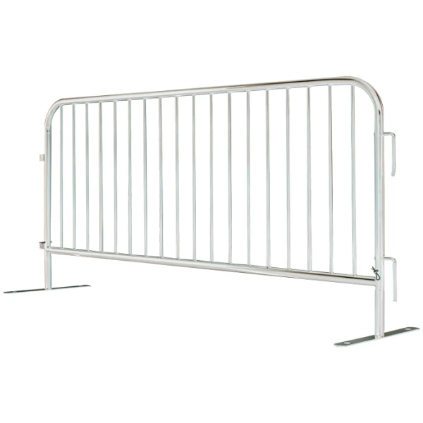 8' Silver Bike Rack Barricade