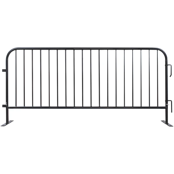 8' Black Bike Rack Barricade - Image 3