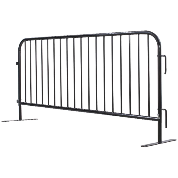 8' Black Bike Rack Barricade - Image 2